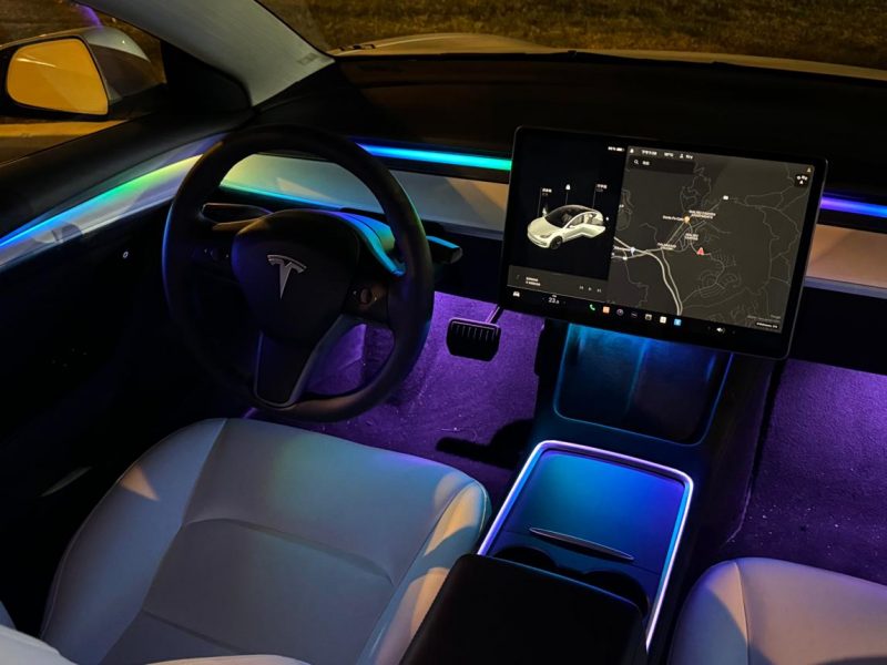 2018+ Tesla Model 3 Ambient Light Kit